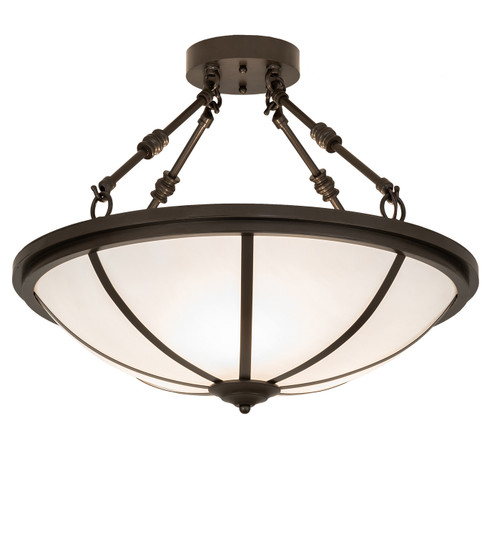 Commerce Three Light Semi-Flushmount in Bronze (57|243033)