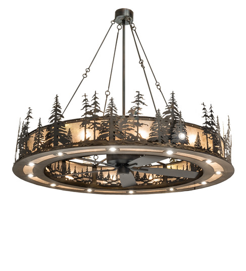 Tall Pines 30 Light Chandel-Air in Dark Burnished Antique Copper (57|242839)