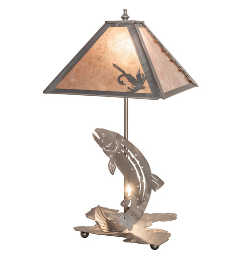 Leaping Trout One Light Table Lamp in Steel (57|24231)