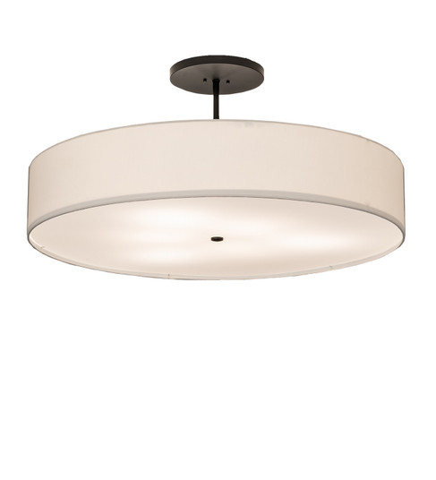Cilindro Textrene Six Light Semi-Flushmount in Solar Black (57|241294)