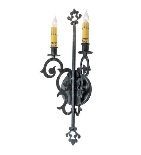 Aneila Two Light Wall Sconce in Antique Iron Gate (57|240495)