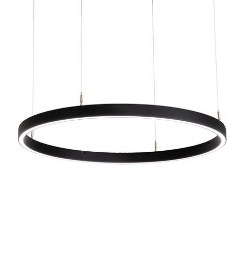 Anillo Halo LED Pendant in Black Metal (57|240147)