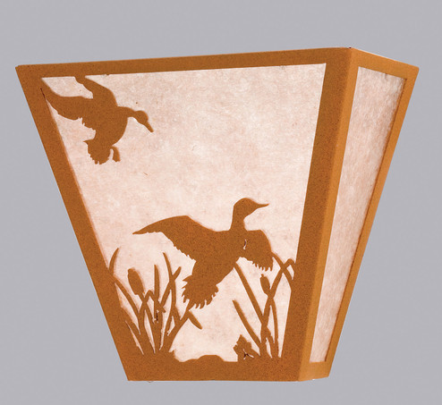 Ducks In Flight Two Light Wall Sconce in Earth (57|23924)