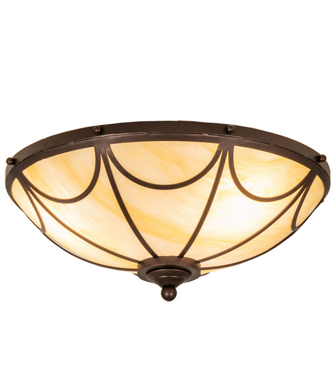 Carousel Three Light Flushmount in Mahogany Bronze (57|239068)