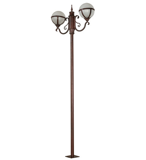 Bola Two Light Street Lamp in Rustic Nail (57|238671)