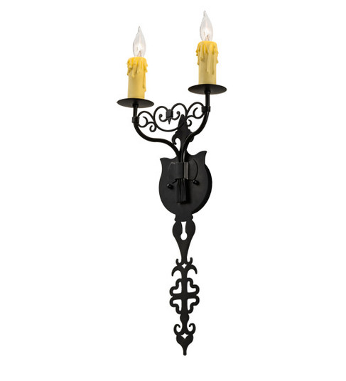 Merano Two Light Wall Sconce in Oxidized Steel (57|238570)