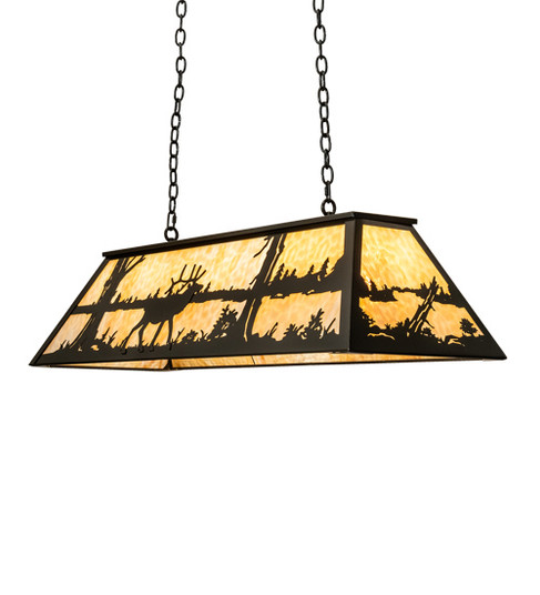 Elk At Lake Six Light Pendant in Timeless Bronze (57|237973)