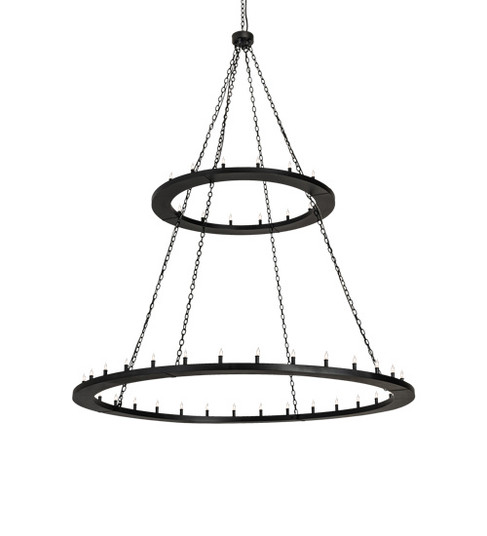 Loxley 48 Light Chandelier in Textured Black (57|236362)