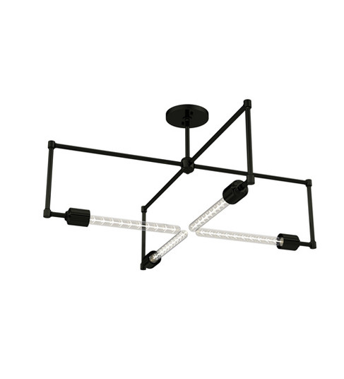 Pronograde Four Light Semi-Flushmount in Mirror Black (57|234232)