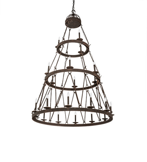 Lakeshore 21 Light Chandelier in Distressed Chestnut (57|233991)