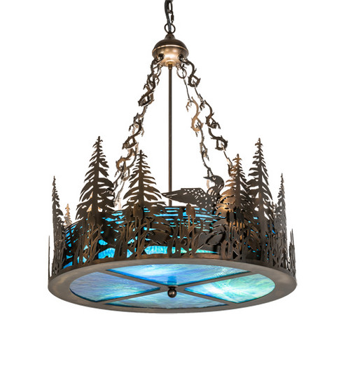 Loon Six Light Pendant in Antique Copper (57|232747)