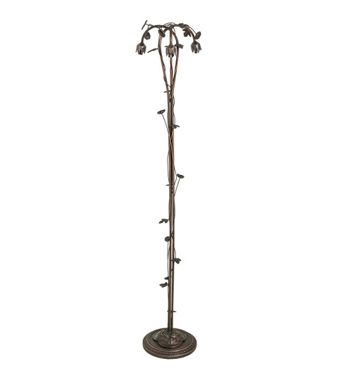 Pond Lily Three Light Floor Base in Mahogany Bronze (57|23175)