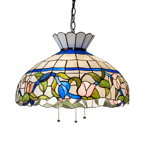 Rose Vine Three Light Pendant in Mahogany Bronze (57|231154)