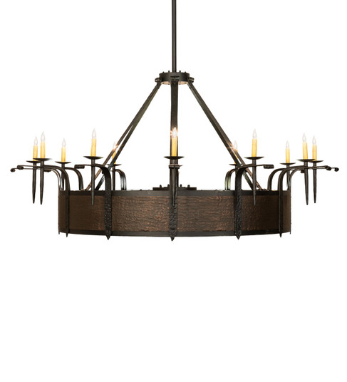 Costello 12 Light Chandel-Air in Costello Black And Blackened Copper (57|230833)
