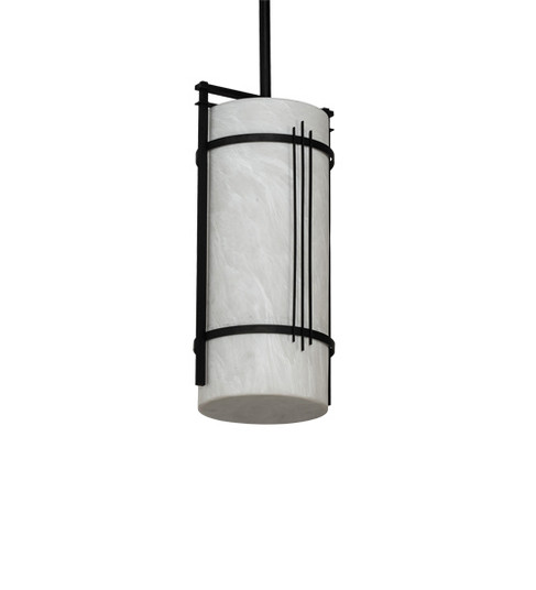 Cilindro One Light Mini Pendant in Textured Black (57|230735)