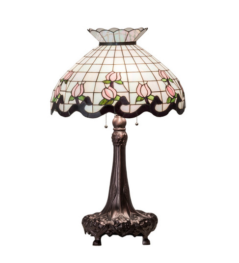 Roseborder Three Light Table Lamp in Mahogany Bronze (57|230471)