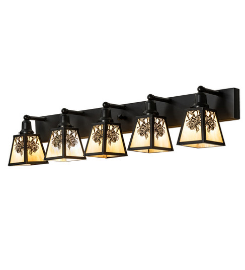 Winter Pine Five Light Vanity in Craftsman Brown Craftsman Brown (57|230171)