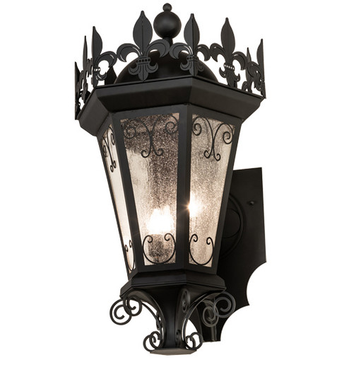 Chaumont Three Light Wall Sconce in Anodized Effect Black (57|230017)