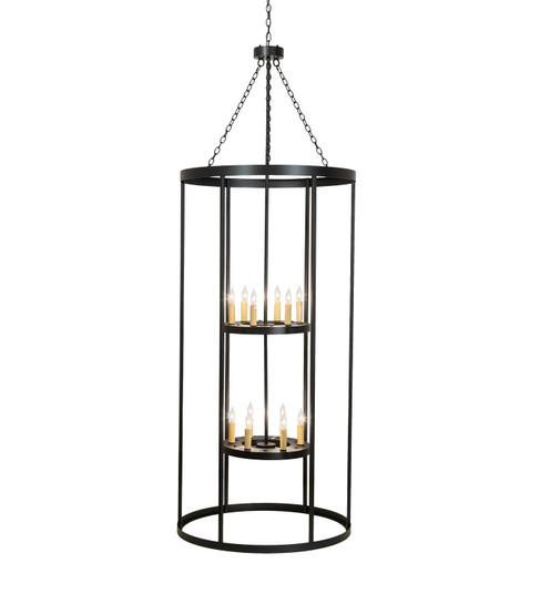 Cilindro 12 Light Pendant in Solar Black (57|229429)