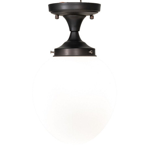 Huevo One Light Flushmount in Oil Ribbed Bronze (57|228674)