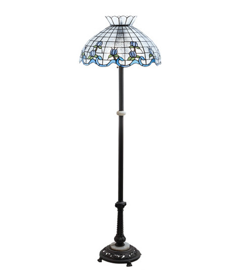 Roseborder Three Light Floor Lamp in Mahogany Bronze (57|228513)