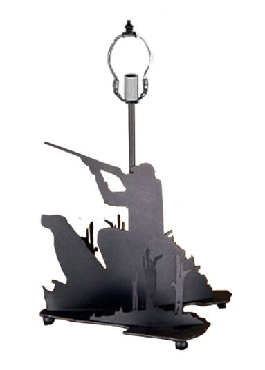 Hunter W/Dog Table Base Hardware in Textured Black (57|22733)