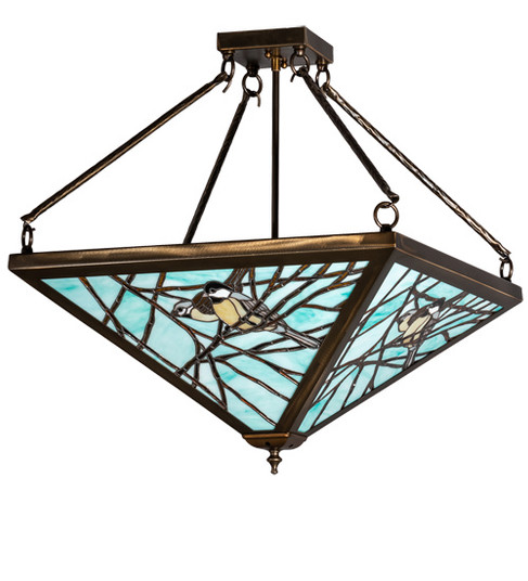 Backyard Friends LED Semi Flush Mount in Antique Copper (57|226782)