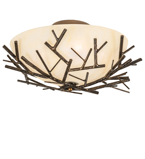 Branches Four Light Semi-Flushmount in Antique Copper (57|226771) Branches Four Light Semi-Flushmount in Antique Copper (57|226771)