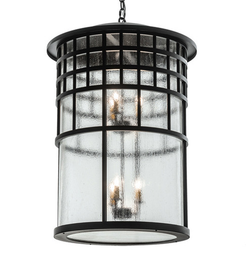 Hudson House Six Light Pendant in Solar Black (57|226294)