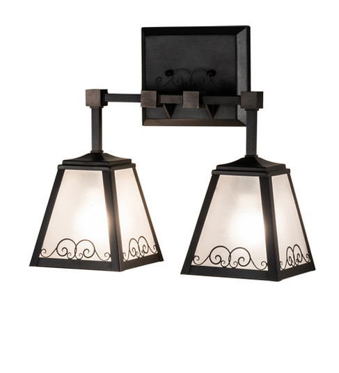 Putrelo Two Light Wall Sconce in Craftsman Brown (57|225698)