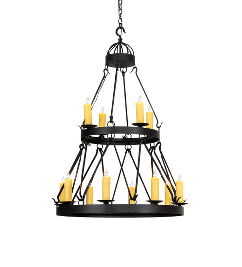 Lakeshore 12 Light Chandelier in Old Wrought Iron (57|225000)