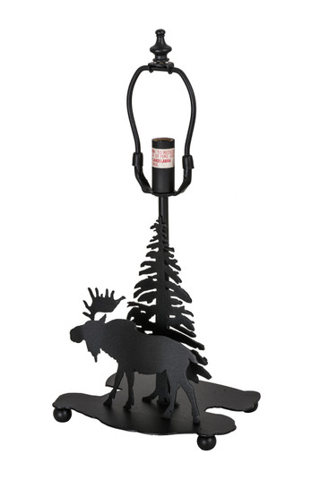 Lone Moose One Light Table Base in Textured Black (57|22489)