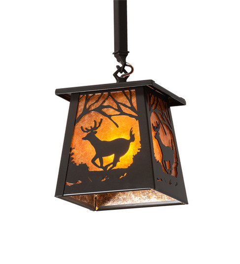 Deer at Dawn One Light Pendant in Timeless Bronze (57|223947)