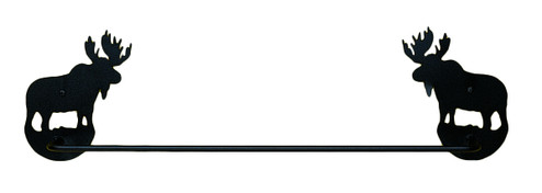 Moose Towel Bar in Textured Black (57|22383)