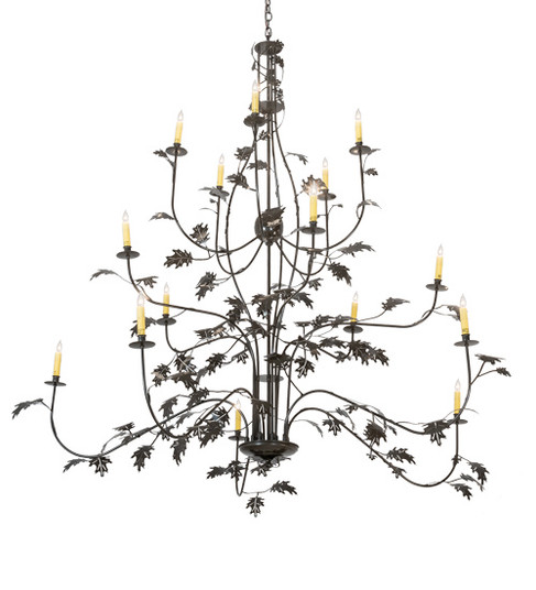 Oak Leaf 15 Light Chandelier in Timeless Bronze (57|222594)