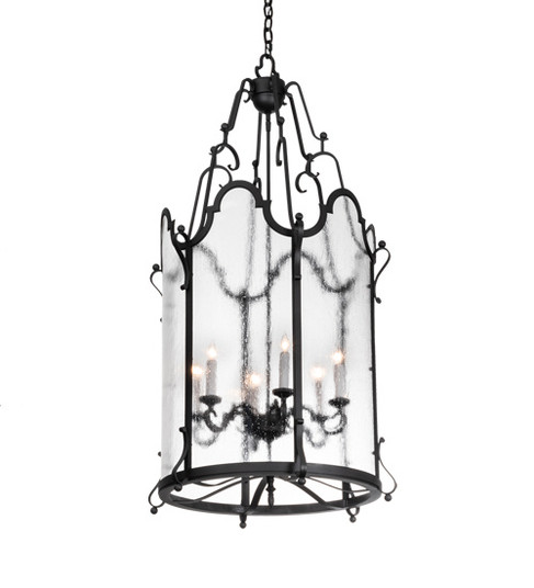 Dubrek Six Light Foyer Lantern in Gunmetal (57|221434)