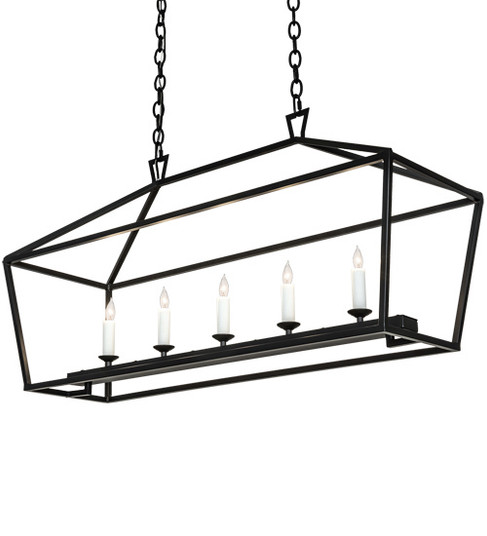 Kitzi Five Light Pendant in Solar Black (57|219935)