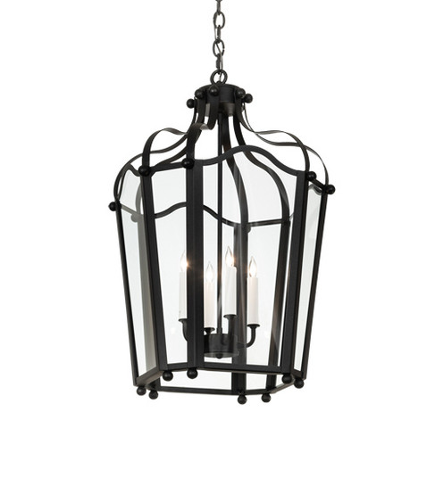 Citadel Four Light Pendant in Textured Black (57|218160)