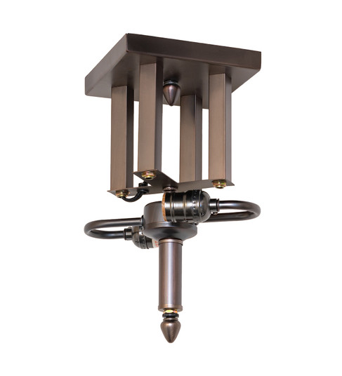 Mission Two Light Flushmount Hardware in Mahogany Bronze (57|21797)