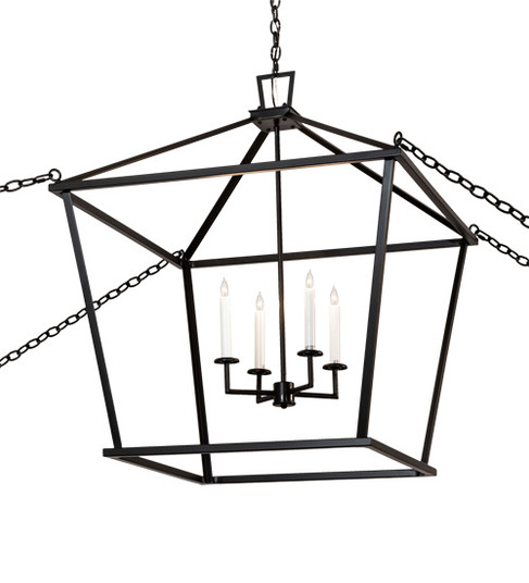 Kitzi Four Light Pendant in Flat Black And White (57|217569)