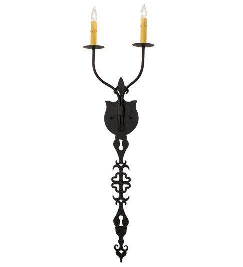 Merano Two Light Wall Sconce in Old Wrought Iron (57|216226)