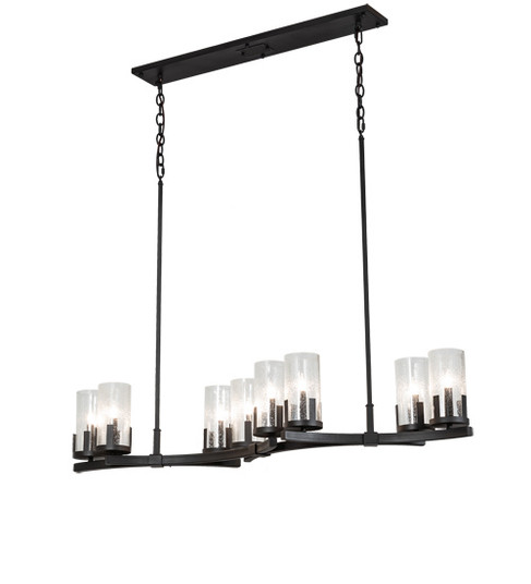 Cero Eight Light Chandelier in Wrought Iron (57|215599)