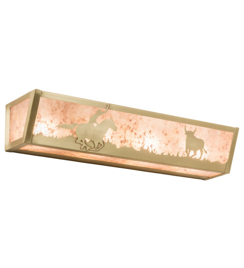 Cowboy & Steer Four Light Vanity in Natural Brass (57|214402)