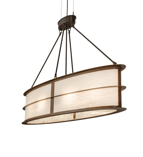 Zarkov Six Light Pendant in Brown/Faux Maple Wood (57|214353)