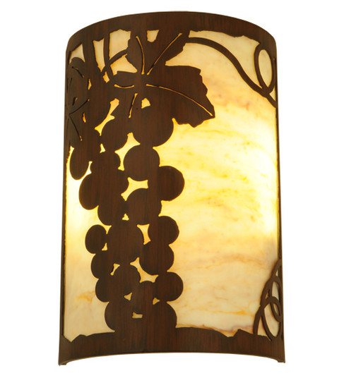 Grape Ivy Two Light Wall Sconce in Rustic Iron (57|213910)
