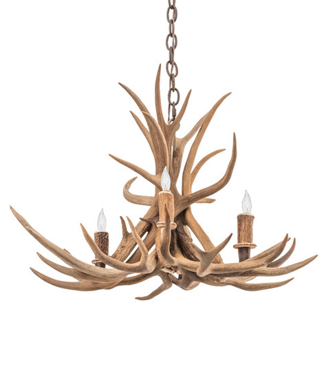 Antlers Four Light Chandelier in Nickel (57|213675)