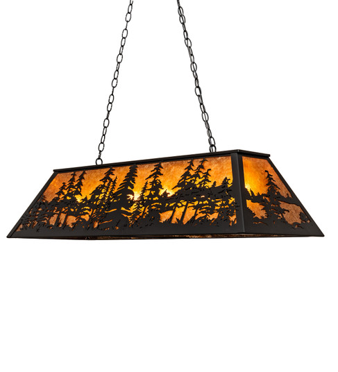 Tall Pines Six Light Pendant in Black Metal,Wrought Iron (57|213419)
