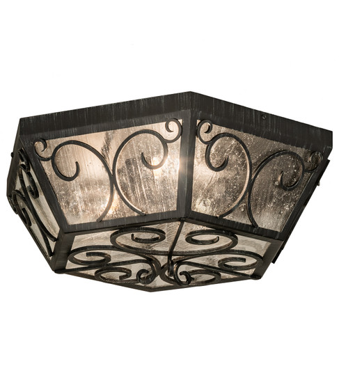 Camilla Three Light Flushmount in Antique Iron Gate (57|213037)