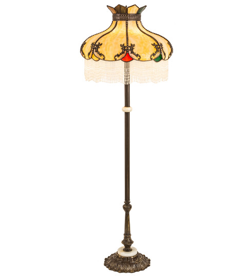 Elizabeth Three Light Floor Lamp in Craftsman Brown Highlights Antique Brass Gloss Powder Coat (57|211273)
