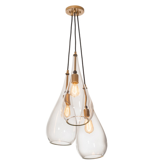 Madari Three Light Pendant in Champagne Metallic (57|210843)